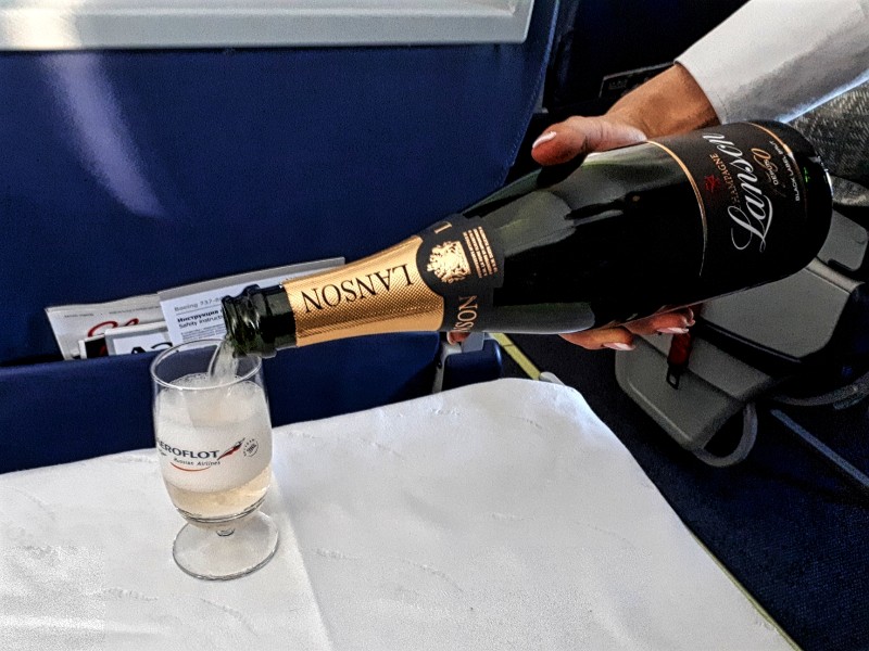 aeroflot champagne