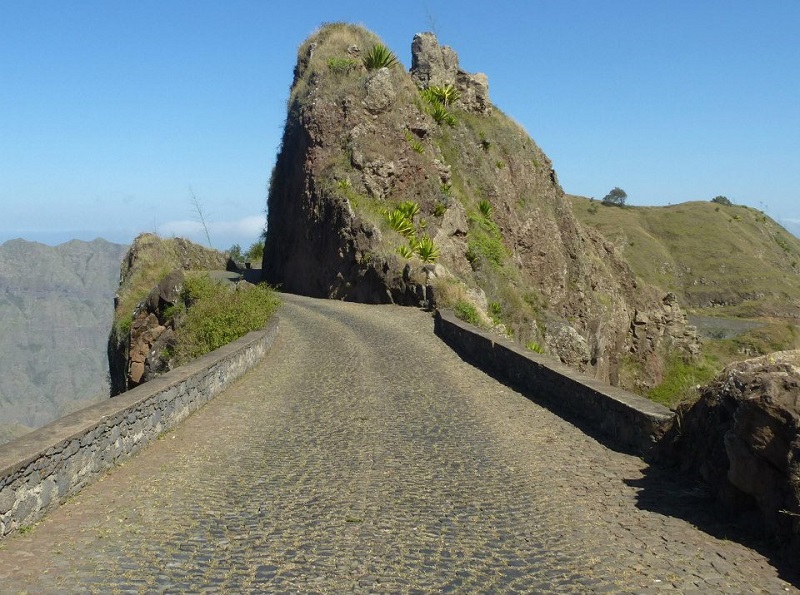 mountain road santo antao cape verde