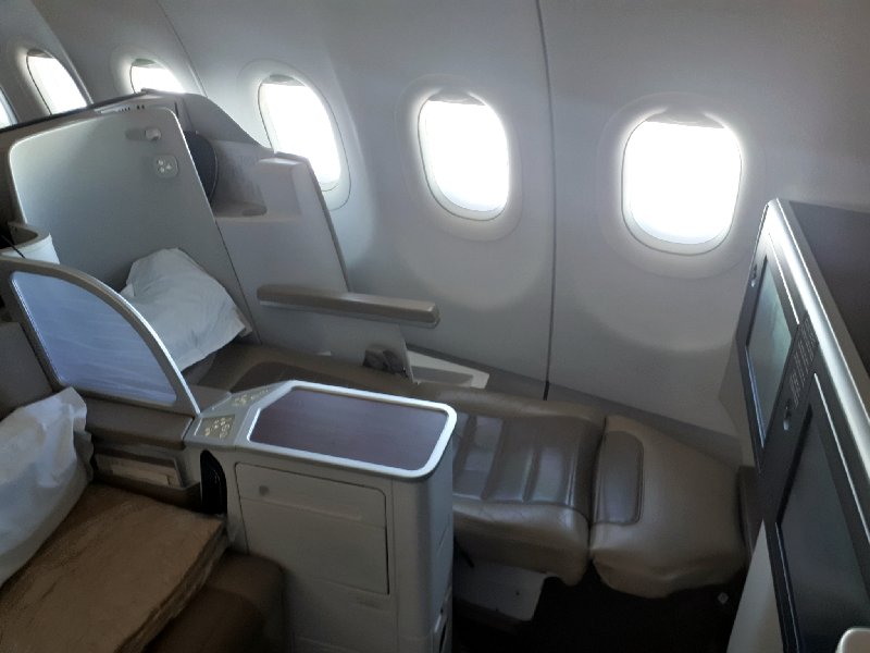 saudia airbus a320 business class flat seat review