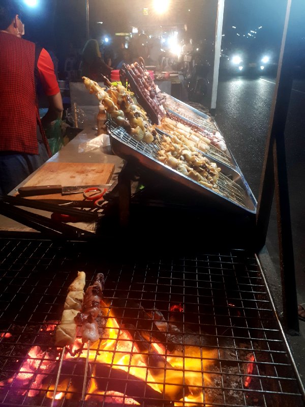 night market food vientiane