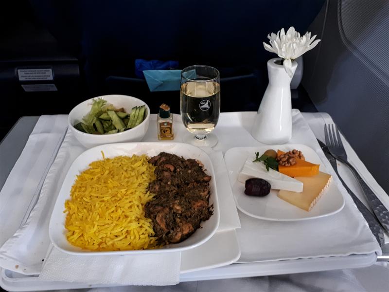 chicken main dish food business class azerbaijan airlines meal azal