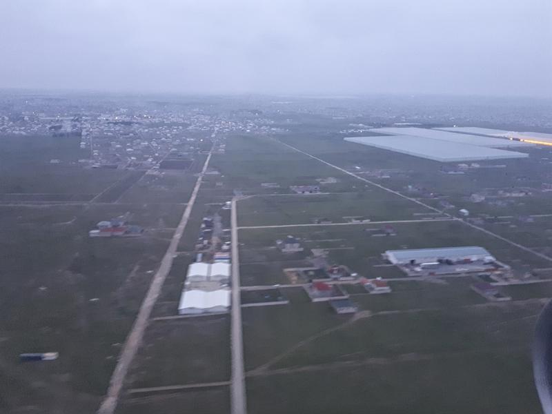 baku airport descent arrival