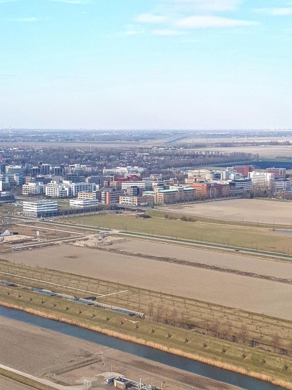 amsterdam airport arrival view approach