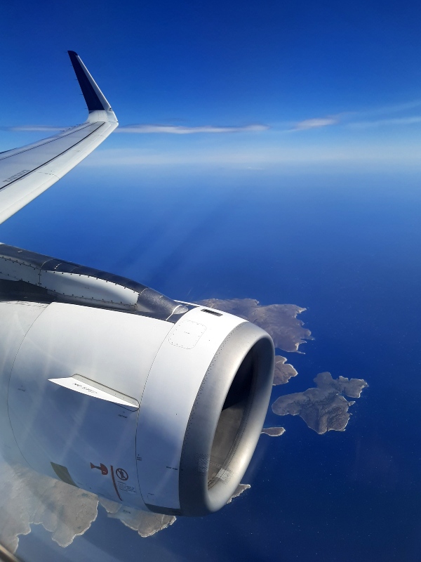 aegean airlines economy class review plane view greece 