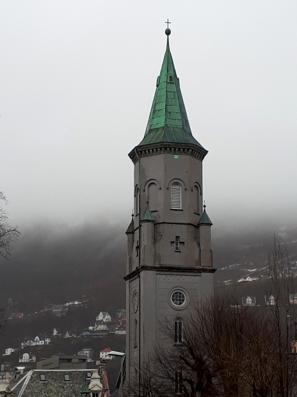 church tower fog bergen trip report