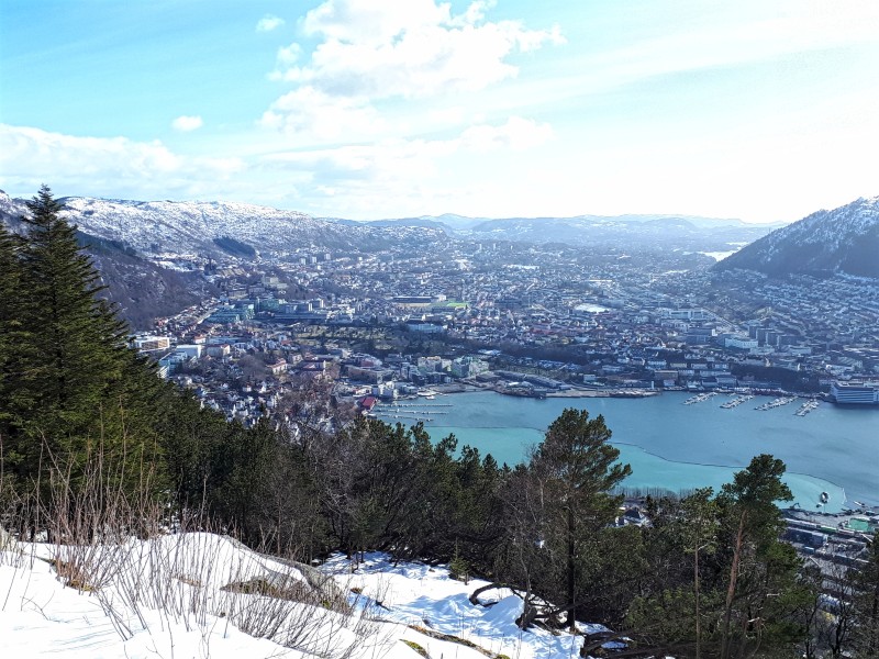 mount Fløyen view bergen