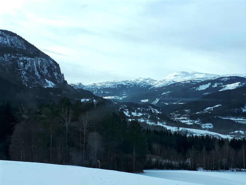 mountain scenery voss oslo bergen railway bergensbanen line