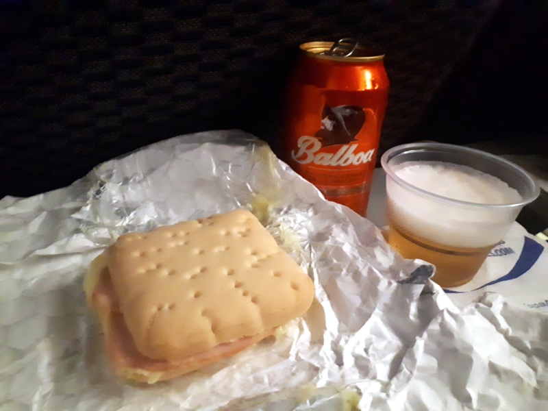 copa airlines snack beer meal