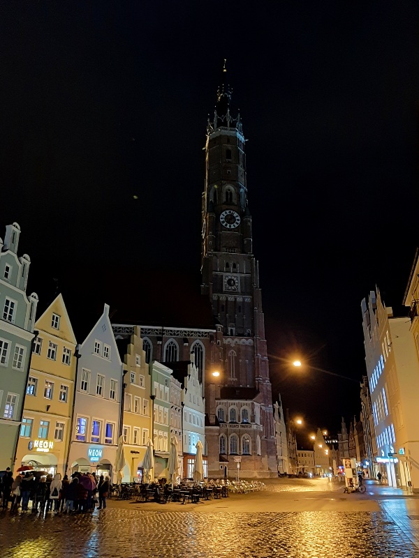 landshut old town church bavaria germany