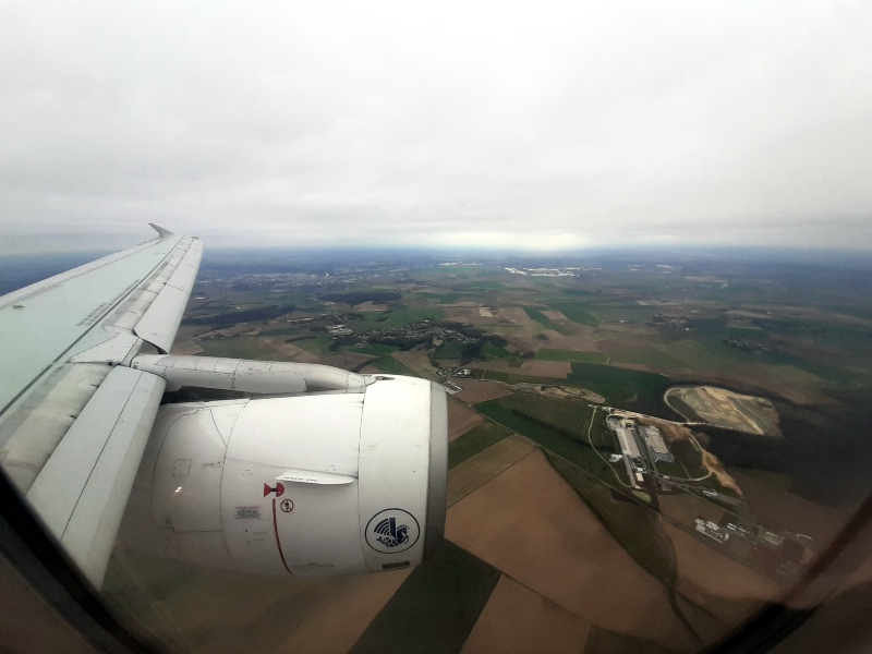 air france a319 view paris