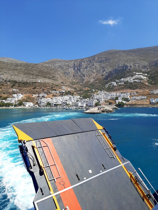 aegiali port amorgos blue star ferrries