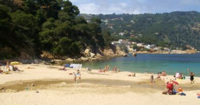 aiguablava beach spain corona summer