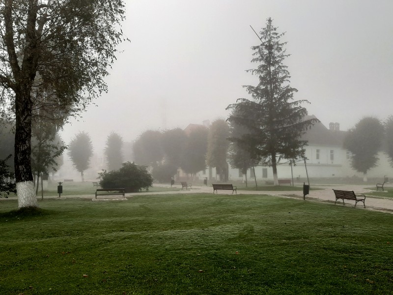 prejmer romania morning fog