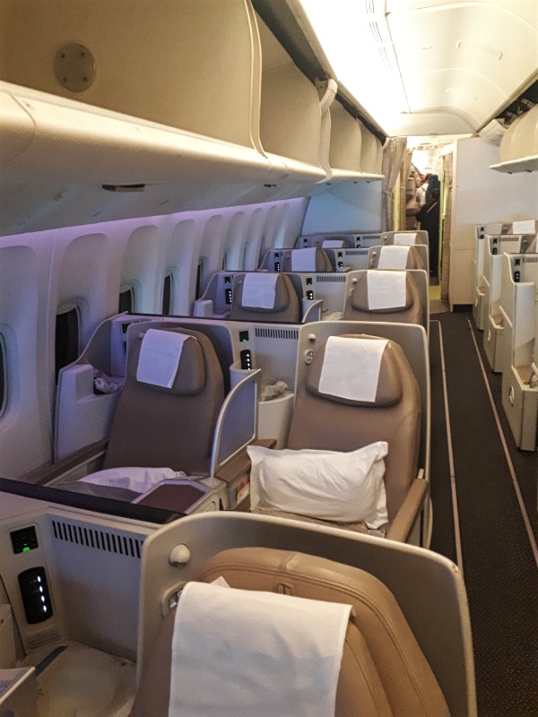 saudia business class cabin boeing 777 b777