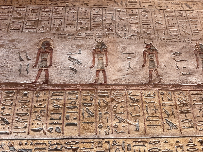 hieroglyphs tomb egyptian luxor trip report