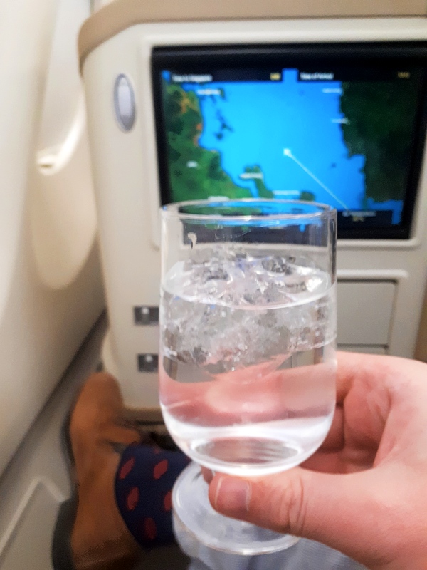 gin tonic plane flight map