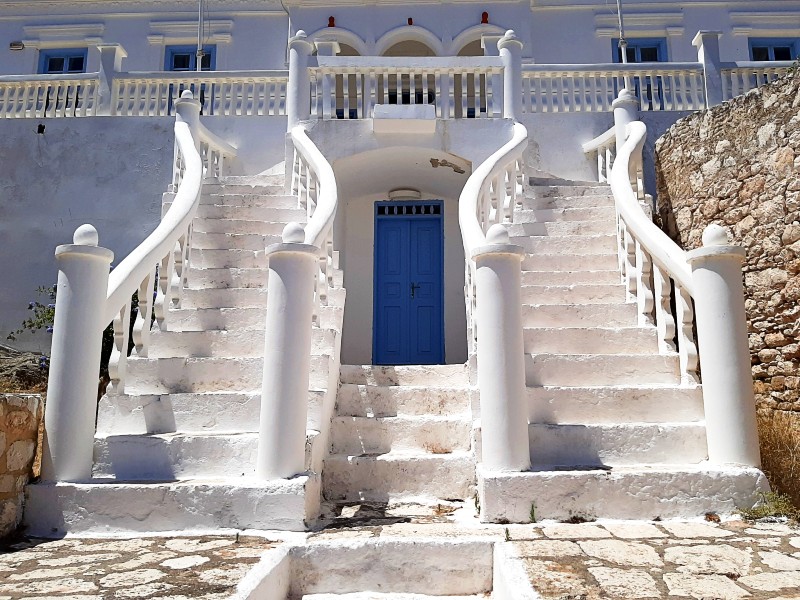 stairs town hall halki