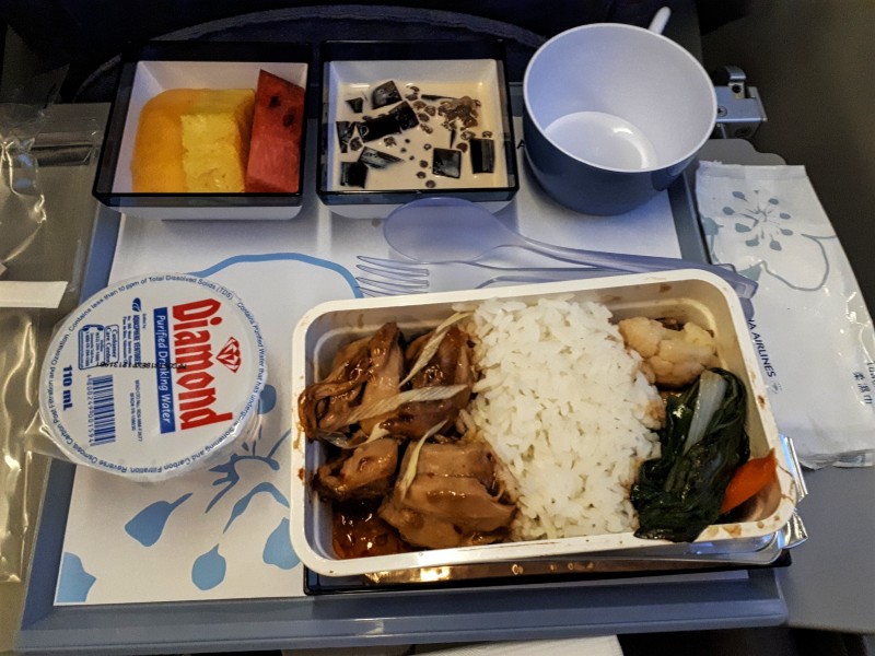 china airlines economy class meal airbus a330