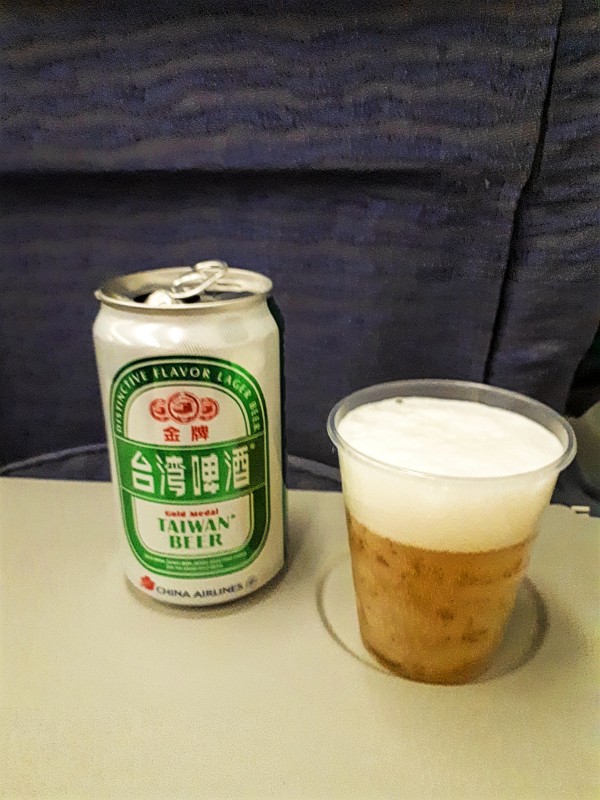 taiwan beer china airlines economy class