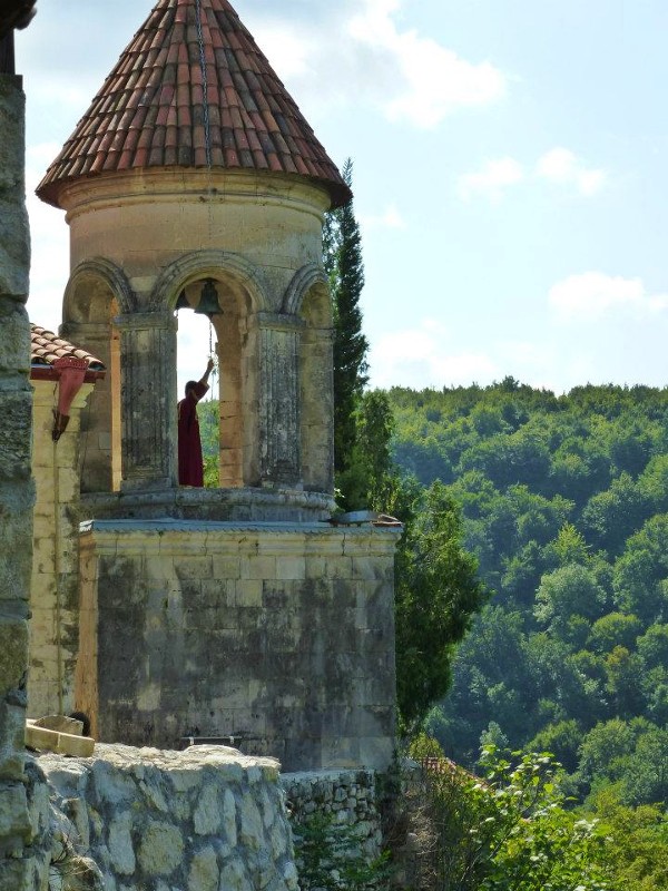 motsameta monastery monk church bell georgia