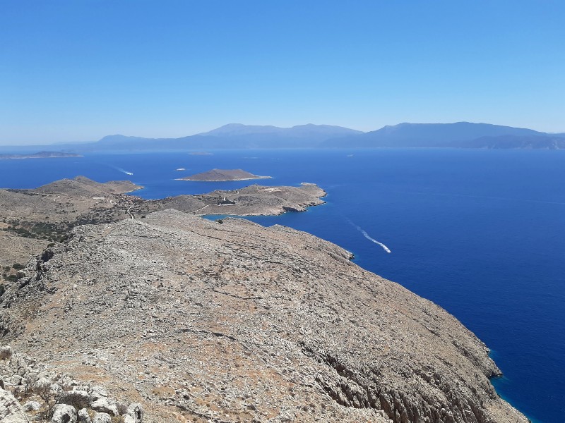 halki rhodes kastro view