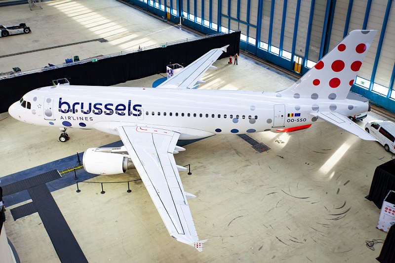 brussels airlines new logo livery