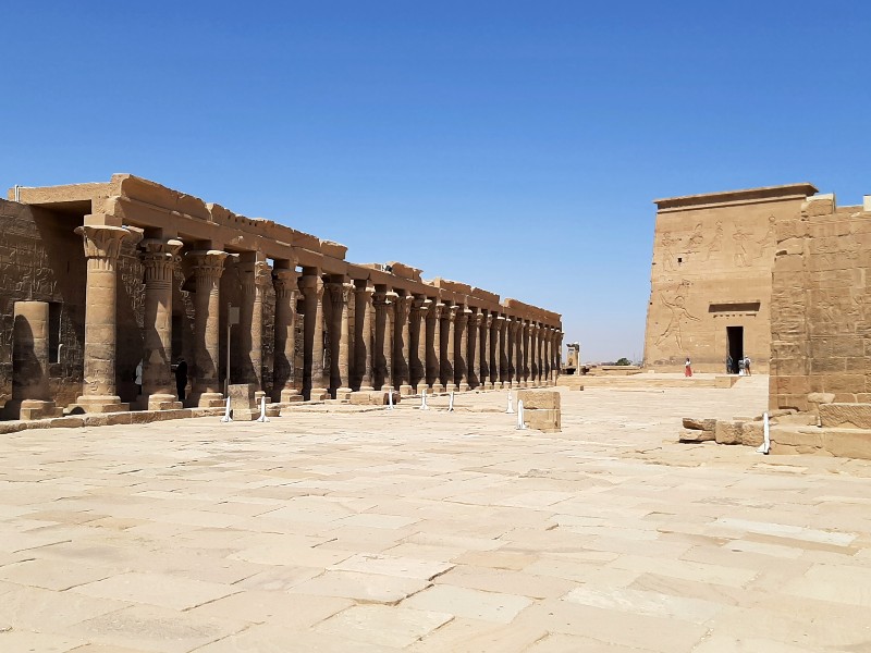 The Temple of Isis, Philae, Agilkia Island, Laker Nasser, …