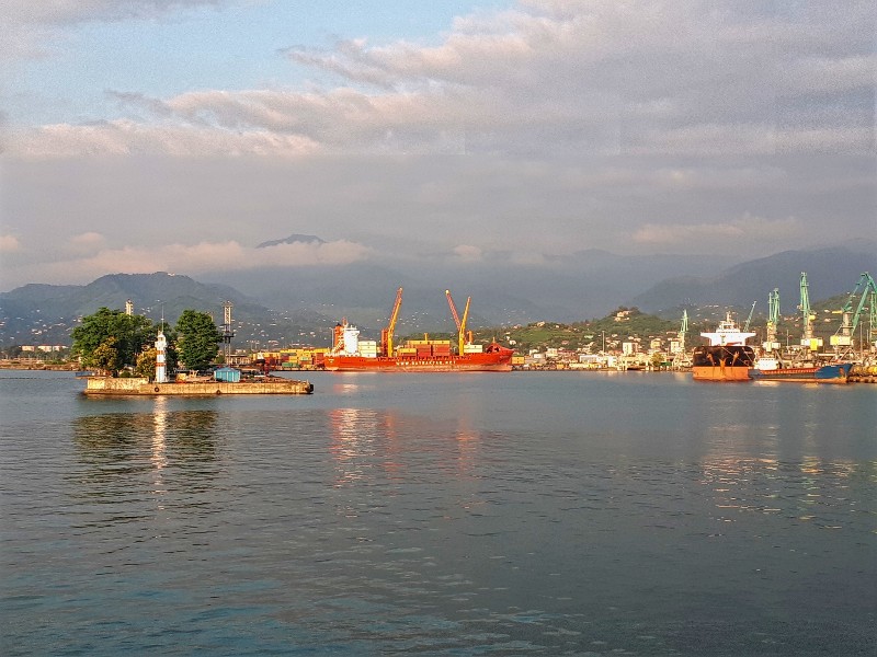 port batumi sunset view