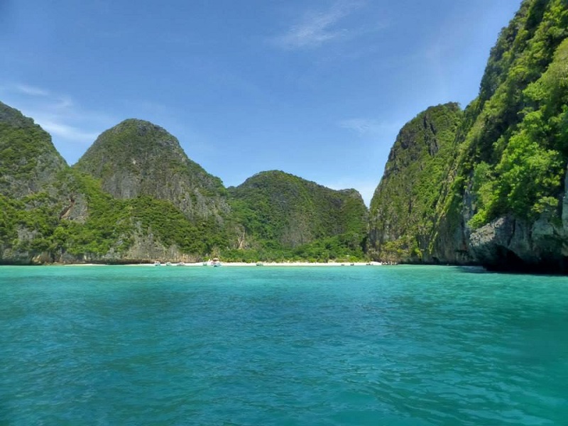 maya beach thailand asia reopening tourism
