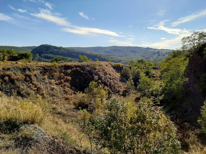 Racoș basalt columns geologic complex