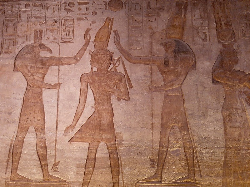 set horus ramses the great relief egypt