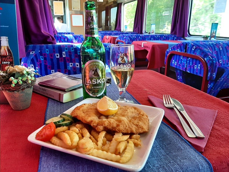 restaurant wagon emona train eurocity slovenia austria vienna ljubljana