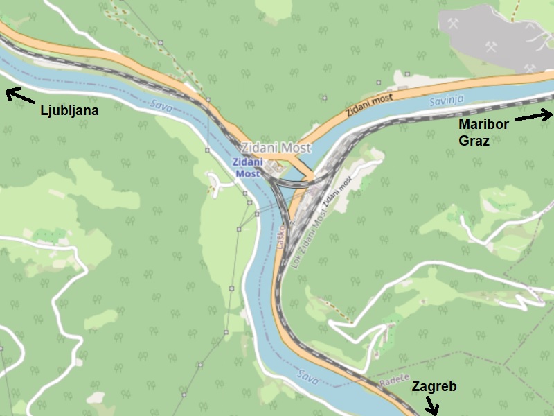 zidani most map