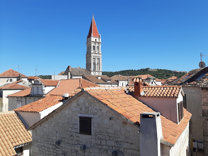 trogir rooftop view palace derossi