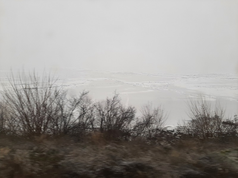 dnieper river frozen rakhiv mariupol train ukraine