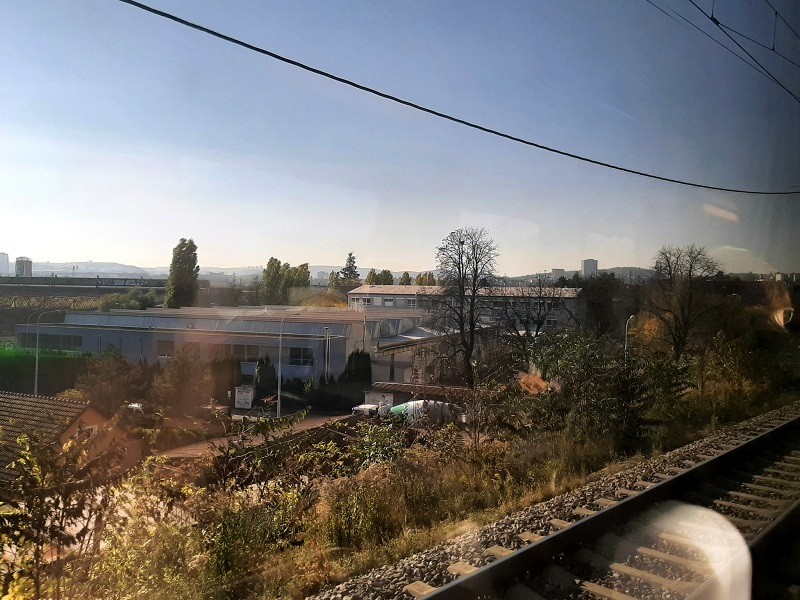 brno prague train view