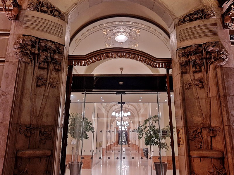 art nouveau hotel entrance
