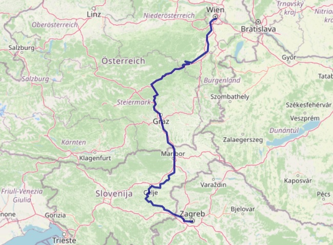 train route map eurocity croatia
