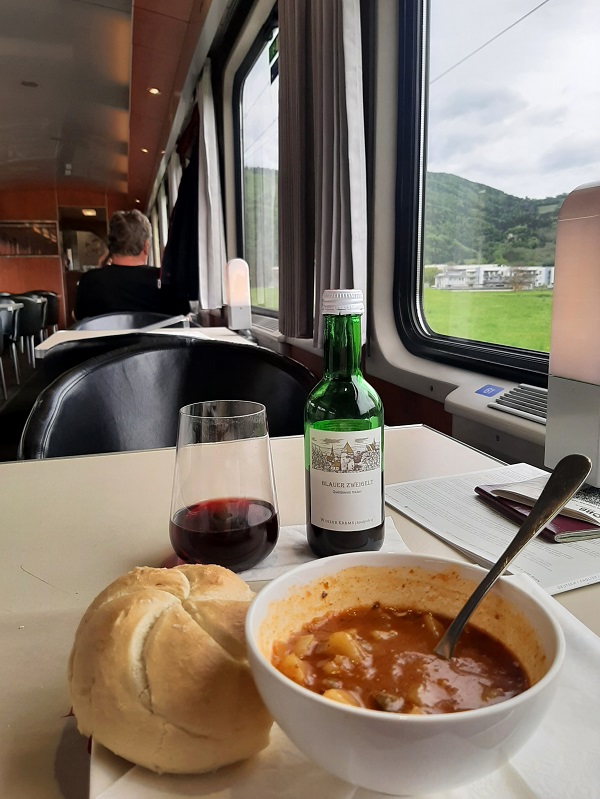 goulash soup oebb dining car zagreb vienna train