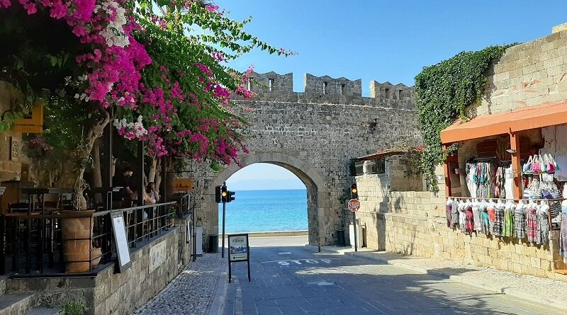 virgin mary gate rhodes old town