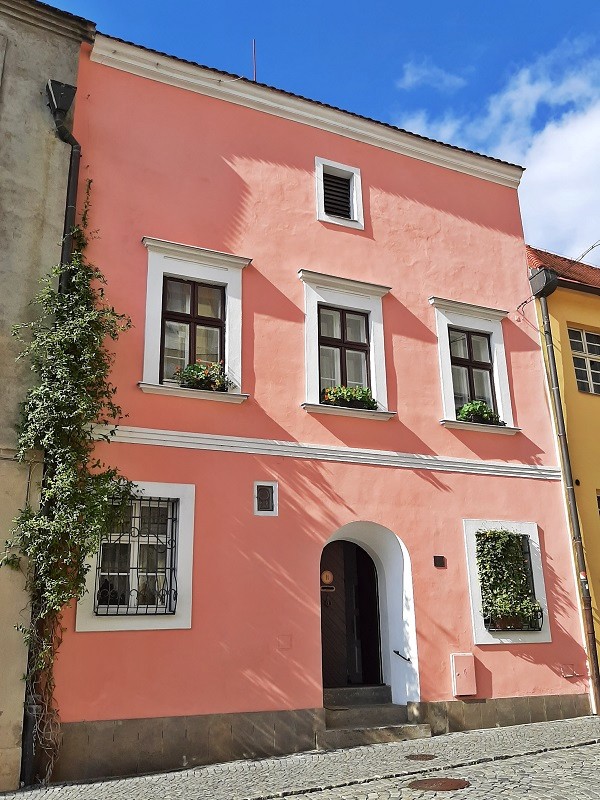 pink-coloured house olomouc