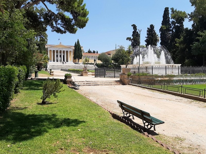 athens national garden zappeion hall greece holiday last day