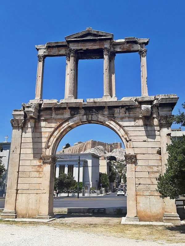 Arch of Hadrian greece holiday last day athens