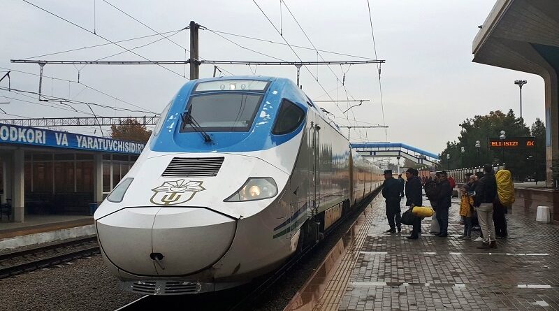afrosiyob high-speed train samarkand uzbekistan