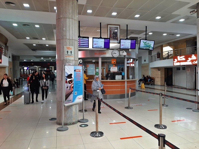 casablanca airport train ticket office