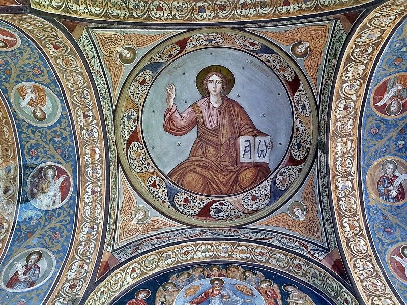 church frescoes brancoveanu monastery sambata de sus