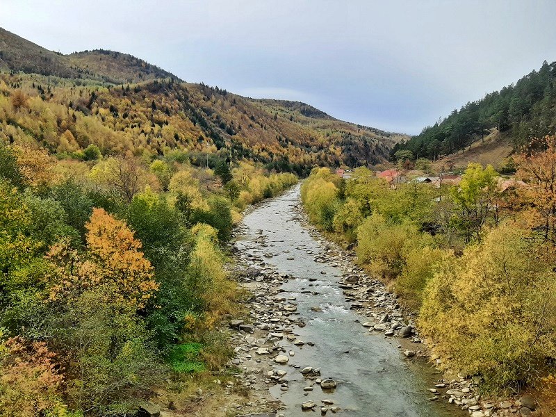 Trotuș River Romania Carpathians autumn travel destinations