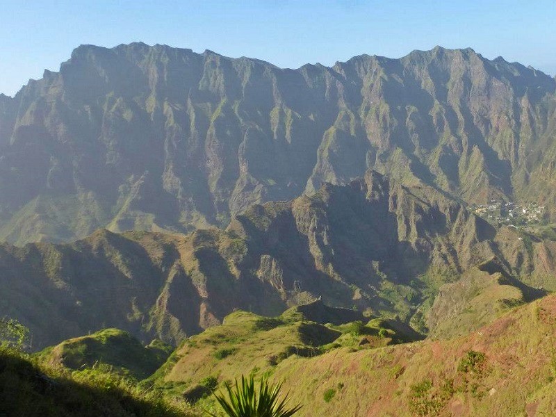 volcanic mountains caldera Santo Antão paradise island