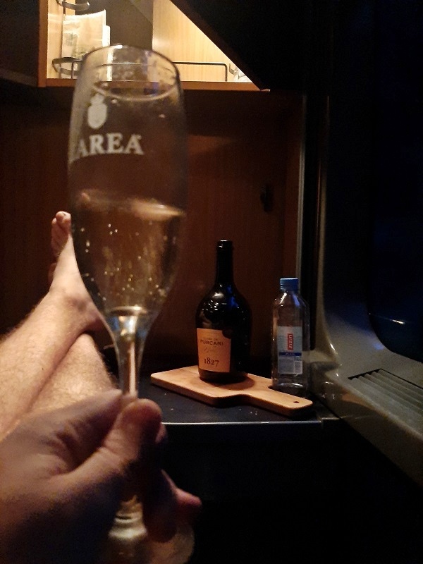 sparkling wine train