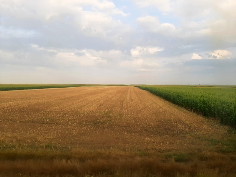 satu mare sleeper train window view